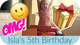 Isla's 5th Birthday and present opening 🎁 🎈