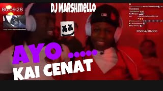 Kai cenat throws a silent party with DJ marshmallow ￼then there was AYO moment