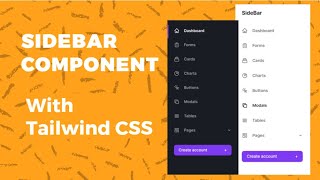 Sidebar Component using Tailwind Css