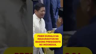 PBBM DUMALO SA INAGURASYON NG BAGONG PANGULO NG INDONESIA #pbbm #duterte #marcos#indonesia