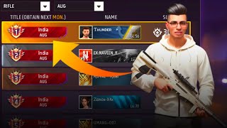 Aug Weapon Glory Pushing | Pushing Top 1 Title in Aug After OB44 Update