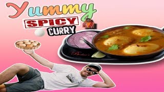 SPICY 🔥 EGG CURRY RECIPIE || #yummy#homemade#rujinakitchenvlog