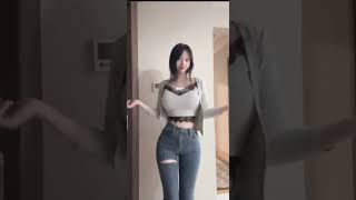 Leggings and jeans outfit👚👖#beauty #dance #youtubeshorts #youtubeshorts #jeans