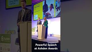 Powerful Speech at Ashden Awards