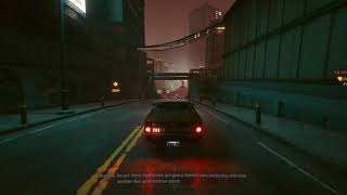 Cyberpunk Realistic car exit