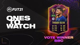 ONES TO WATCH THIAGO SILVA SBC! | FIFA 21 ULTIMATE TEAM #Szajba