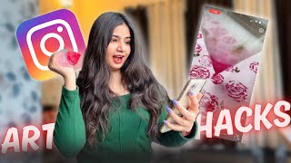 Trying viral Instagram ART HACKS & TRICKS 😱..These are so cool @itspriyanjalisingh