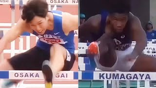 泉谷駿介 vs 村竹ラシッド 110mH 日本記録 1on1