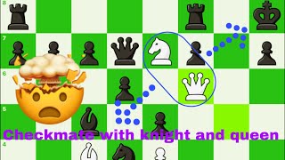 How to defeat a copycat | Checkmate with knight and queen | Simple chess trick