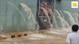 Bridge Discharging Rain Water at Vaishnodevi Circle, SG Highway, Ahmedabad