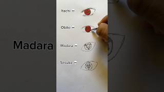 How to draw sharingan ⚡️   || naruto || akatsuki #animedrawing #anime  #shorts