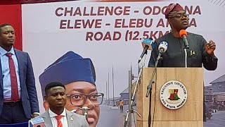 Gov Makinde begins the commissioning of Inner Roads in Ibadan with Theophilus Akinyele Way