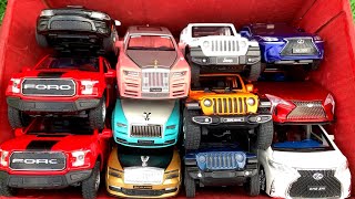 BOX FULL OF Diecast Cars - Rolls-Royce Car, Jeep Car, Lexus Lc500, Ford Raptor, Dodge Charger