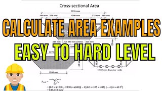 how to Calculate Area solved Examples ( Steel Cross sections in Engineering Mechanics )