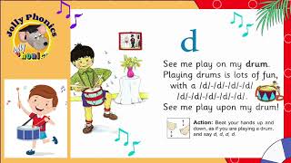 JOLLY PHONICS /Dd/ SONG   #MsEstersFunOnlineLearning  #JollyPhonicsPhase2Song  #JollyPhonics