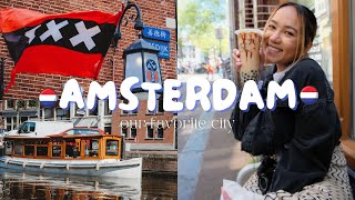 2 DAYS IN AMSTERDAM, NETHERLANDS 🇳🇱 | walking, canals, boat tours, coffee shops & lovin it 🫶