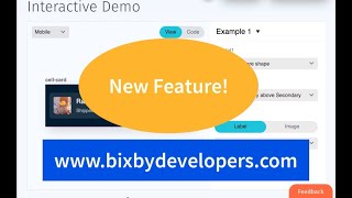 Using Interactive Demo to create Samsung Bixby Views