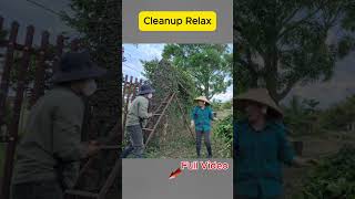 cut the overgrown plants on the wall #overgrown #cleanup #shorts