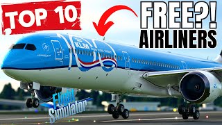 10 Amazing FREE AIRLINERS for MSFS! | PC & Xbox | A380, A350, 787, 747 & More | Existing & Upcoming