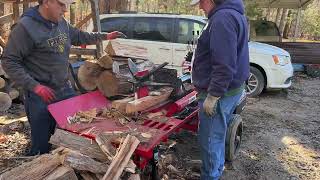 Mobile firewood splitting - is it worth it? - #42 #Wolfe Ridge #firewood #wood splitter #hisea