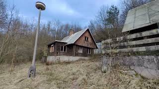 Slovakia, Sklené Teplice, abandoned camp