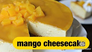 Mango cheesecake -NO bake cheesecake