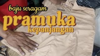 cara motong baju pramuka cewek