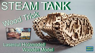 Wood Trick Steam Tank - Holzmodell/Wooden model