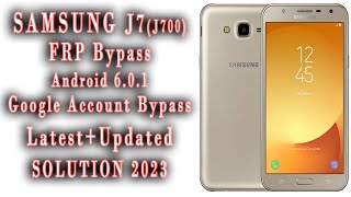 SAMSUNG J7 FRP BYPASS || J700H GOOGLE ACCOUNT BYPASS 6.0.1