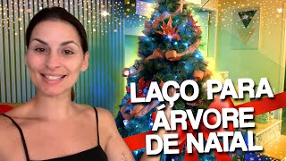 SAIBA COMO FAZER LAÇO AO REDOR DA ÁRVORE DE NATAL 🌲🎅🏻