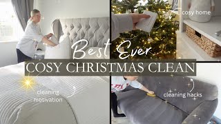 ✨NEW 2023 ✨ CHRISTMAS CLEAN WITH ME + SOFA CLEANING HACK 🎅 COSY CLEANING MOTIVATION 🎄 asmr & music