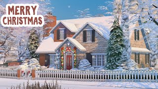 Merry Christmas House 🎄 || The Sims 4: Speed Build