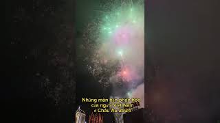 Beautiful fireworks display in Prague 2024 #nature #Discover #snow #winter #snowboarder