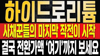 [하이드로리튬 주가전망] 오늘 상승, 드디어 사채꾼들의 마지막 작전이 시작되고 있다고!? 진짜 오래 참았다, 조만간 빛을 볼 수 있는 가격은 '여기'까지?