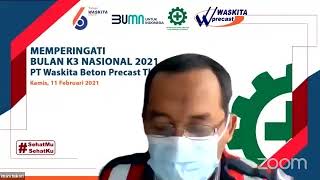 Peringatan Bulan K3 Nasional Tahun 2021 PT Waskita Beton Precast Tbk