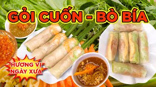 MÓN ĂN HÚT HỌC SINH!!!...BÒ BÍA - GỎI CUỐN!!! BONUS: KHOAI MỠ VIÊN CHIÊN GIÒN!!! Saigon's Best