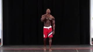 Andre Ferguson posing routine at prejudging. #Men'sPhysique #Olympia2020