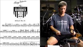 Solo Nº14 - Charley Wilcoxon - The All-American Drummer - 150 Rudimental Solos