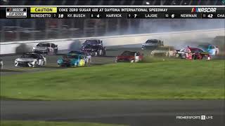 Martin Truex Jr. and William Byron Crash  - 2021 Coke Zero Sugar 400