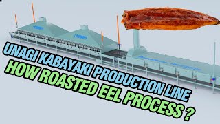 KLONG Unagi Kabayaki(Frozen Roasted Eel) Production Line | Жареный угорь Угорь Кабаяки П Розуши звук