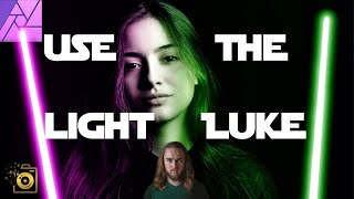 🎨 How to make neon light lightsaber effect - two color portrait | Affinity Photo simple tutorial !