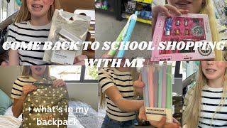 COME BACK TO SCHOOL SHOPPING WITH ME + WHAT’S IN MY BACKPACK|🌷🌺📚