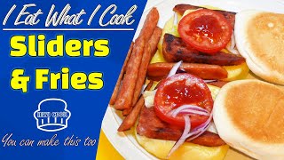 US Style Sliders and Fries | Mini-Burgers | Small Sandwich | IEWICOOK