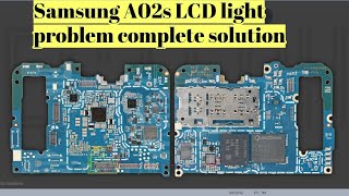 Samsung a02s LCD light problem.a02s black screen problem solution