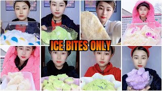 EATING SQUEAKY FLAVOURED ICE ONLY BITES ASMR