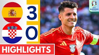 Spain vs Croatia (3-0) HIGHLIGHTS | EURO 2024!