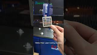 1500w Fiber Laser For Cutting Metal Fly Cut Demo on Stainless steel | GU Eagle Laser EV30