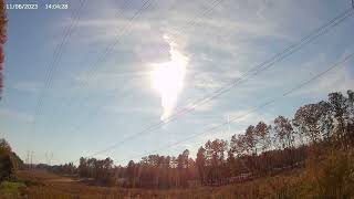 11/6/2023 Time Lapse - All Day 8am-6pm Beautiful Sunset Contrails Airplanes