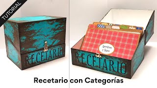 Tutorial: Recetario con categorías 🧑‍🍳🍴 Con etiquetas y páginas en PDF! 🥰