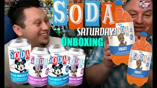 Funko Soda Saturday Unboxing! Groot 3 Liter & Beach Mickey and Minnie Funko Shop Exclusives